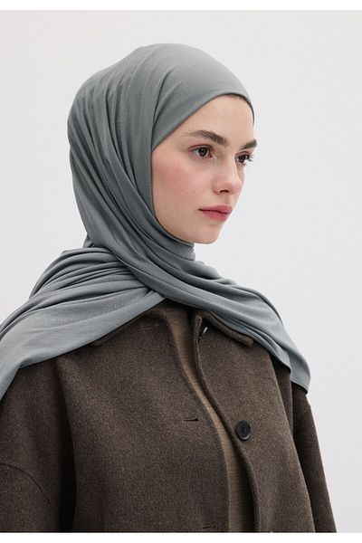 Fresh Sea Foam Bamboo Combed Shawl