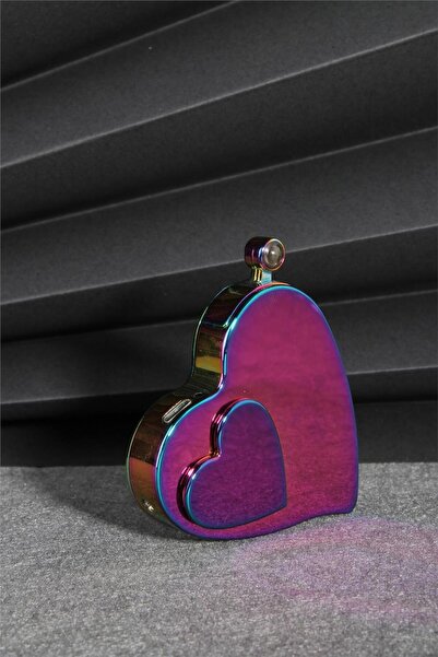 Silvio Monetti Mor Renk Kalp Şeklinde Özel Tasarım 100 Dilde Seni Seviyorum Y...