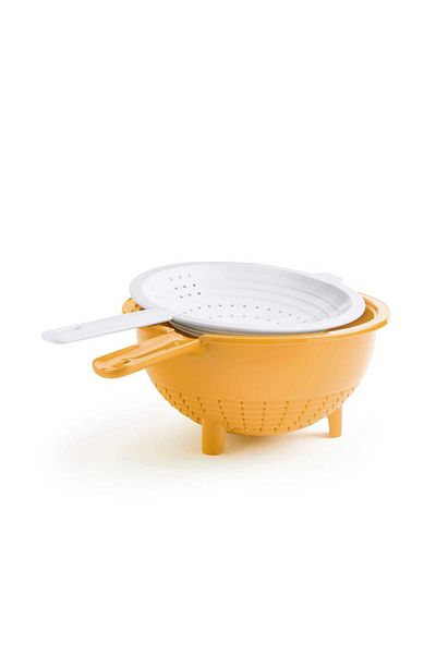 Tupperware 2 Lt and 400 ml Orange Double Drainer