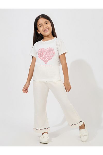 Styli Heart Graphic Print Cotton T-Shirt