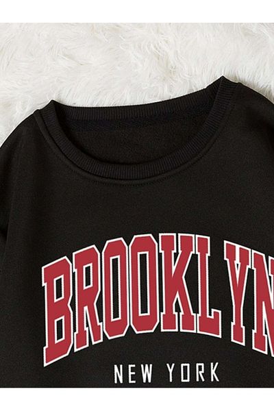 WOODROFFE Φούτερ Brooklyn με εκτύπωση Oversize - Boyfriend