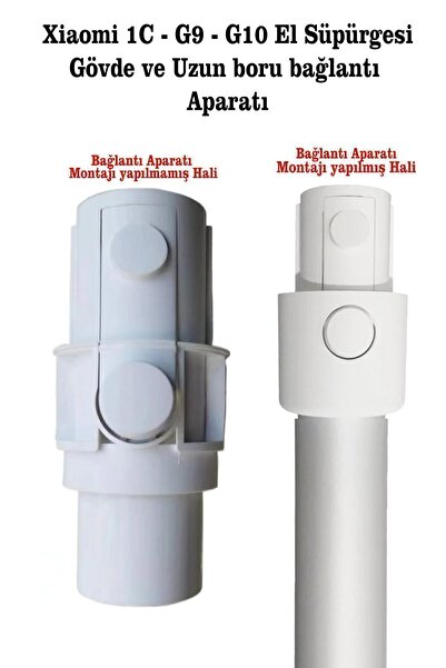 YUBBOX Xiaomi 1c Boru Bağlantı Aparatı G9-g10 Dikey Süpürge Uyumlu Boru Bağla...