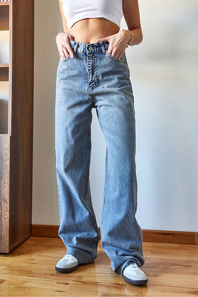 Bianco Lucci Pantaloni de damă din denim tăiați cu laser 486 60351103