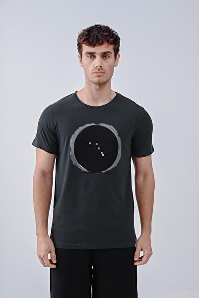 Dembu Dünya Tasarım Pamuk Antrasit T-shirt