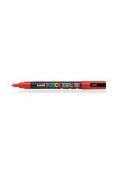 Uni قلم تلوين Posca Pc-3m باللون الأحمر - 0.9-1.3 مم