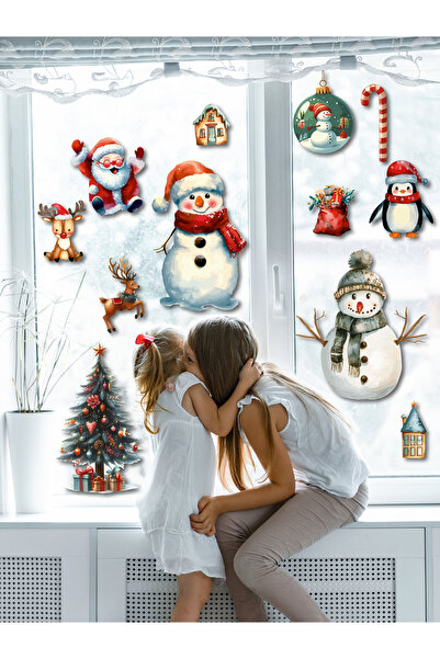 esatoys Christmas Snowy New Year Kids Baby Room Sticker
