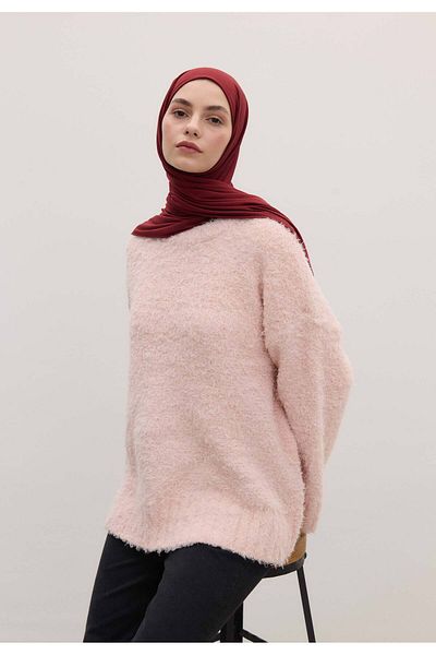 Fresh Bamboo Combed Shawl - Burgundy