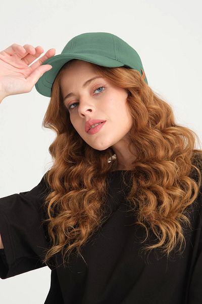 robanu Mint Green Stamped Sports Cap - Adjustable Velcro Cap