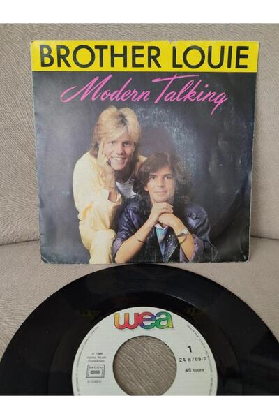 Plakperest MODERN TALKING - Brother Louie - 1986 Fransa Basım 45lik Plak 2. el
