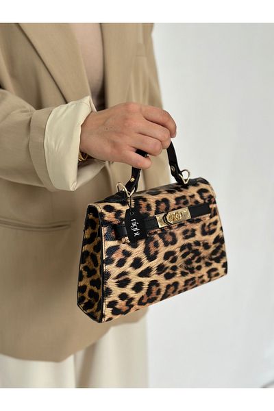 Night Geanta de mana si umar dama Natalie Model Leopard