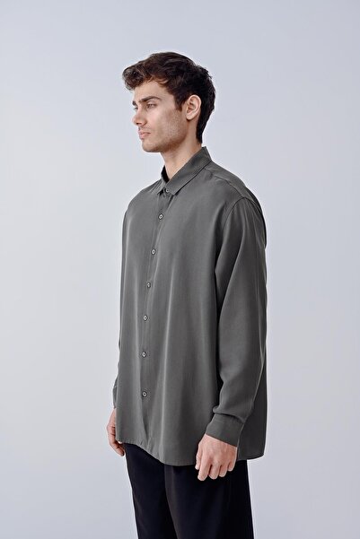 Dembu Antrasit uzun kollu gömlek