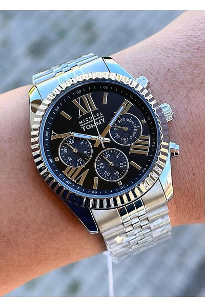 MICHAEL TOMMY 5 Atm Waterproof Steel Case Men's Wristwatch