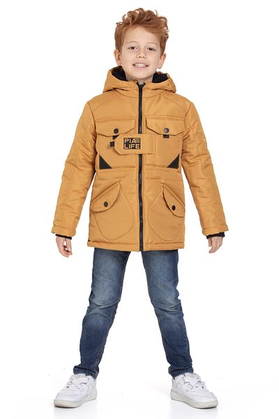 My Hanne Boy's Hooded Coat with Pockets 4223