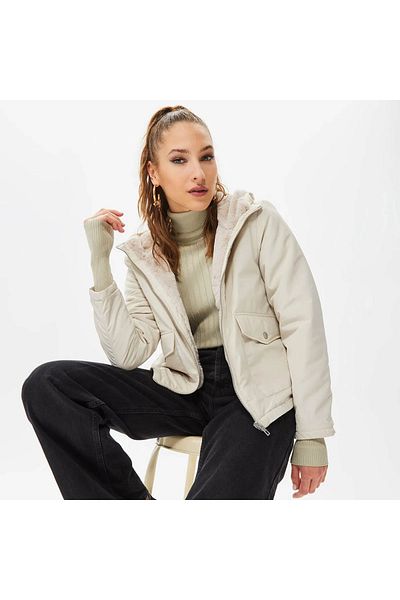 ONLY Women's Onldahlia Double Sided Fur Coat 15208777