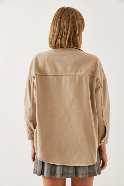 Bianco Lucci Kadın Chic Armalı Gabardin Gömlek 4473 60351148