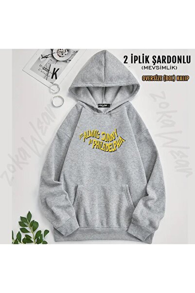 ZOKAWEAR Imprimat Philadelphi - It's Always Sunny Hanorac supradimensionat cu...