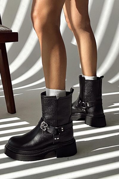 nope21shoess Μπότες Pablo Black από γνήσιο δέρμα