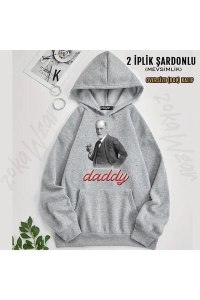 ZOKAWEAR Φούτερ με κουκούλα με κουκούλα Sigmund Freud Daddy (2 κλωστές)