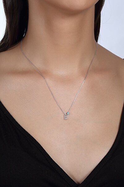 SARIASLAN E Harfli Gümüş Kolye, En Güzel Doğum Günü Hediyeleri Kadın