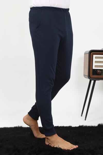 Akbeniz Erkek Pamuk Tek Alt Pijama Lacivert 27551