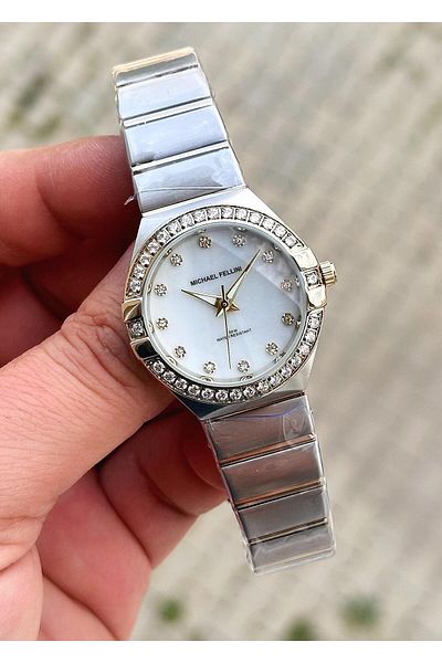 Michael Fellini Waterproof Steel Case Steel Cord Women's Wristwatch