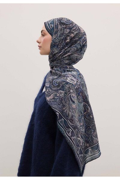 Fresh Blue Shawl - Amora Pattern