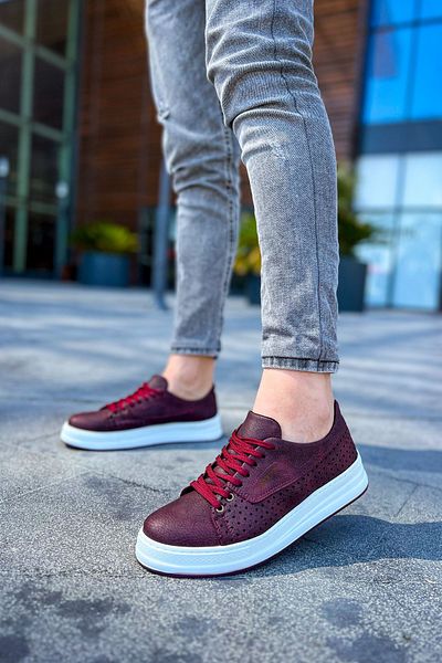 Chekich Ch043 Bt Men's Shoes Claret Red