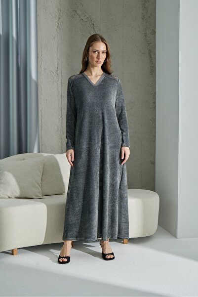 Sevim 15312 Velvet Long Dress