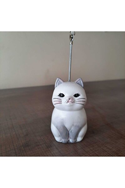 melora Sevimli Kedi Not Tutucu notluk kedi fotoğraf tutucu-gri