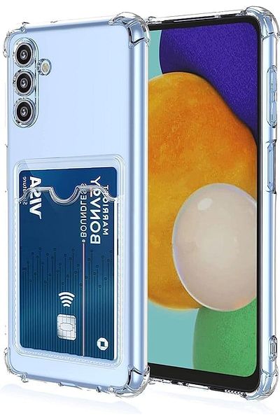 Fibaks غطاء حماية كاميرا سامسونج جالاكسي A24 من سامسونج Galaxy A24 وغطاء ممتص للصدمات محمي من الصدمات مع محفظة لحامل البطاقات