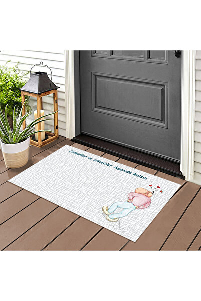 LoveBugT Dışarıda Kalsın Kapı Önü Paspas LoveBug-T