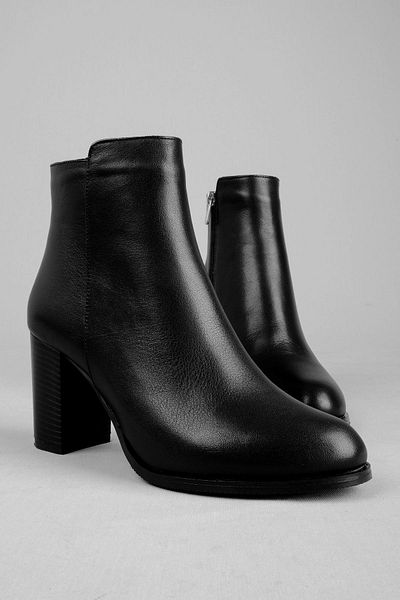 Lal Shoes & Bags Cizme cu toc pentru femei Owen din piele naturală-negru