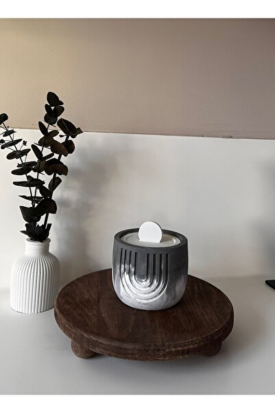 Workshop Warmth Renk Geçişli Dekoratif Desenli Saksı, Mumluk, Banyo Dekor