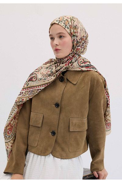 Fresh Valeria Patterned Shal - Sand