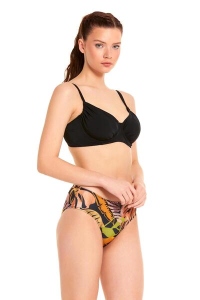 Argento Σετ μπικίνι με μοτίβο φύλλων εφέ σύσφιξης