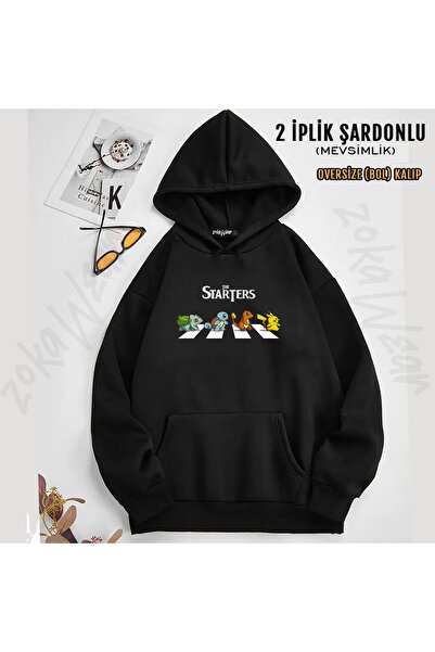 ZOKAWEAR The Starters Printed Hooded Sweatshirt (2 Thread)