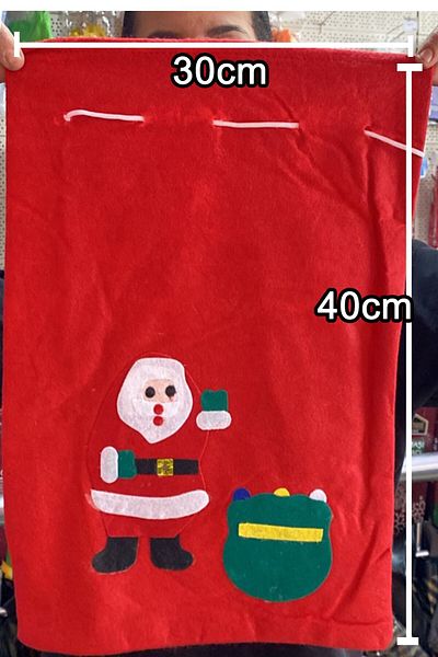 Parti dolabı 1 Piece Snowman Figured Christmas Gift Distribution Sack Decorative Sack Ornament 30X40Cm