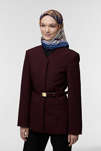 Qef Emily Silk Patterned Twill Scarf