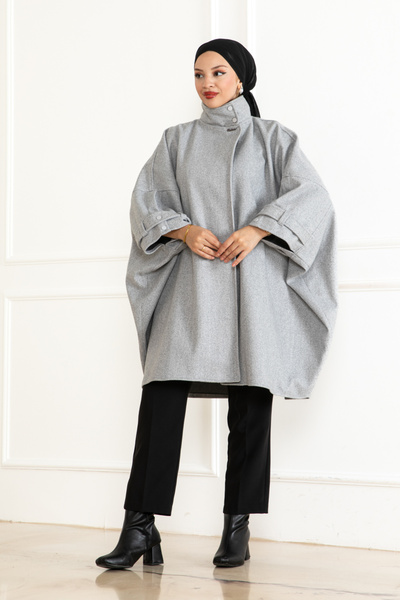 KADEEM 2008 Model Bohem Poncho - Gray