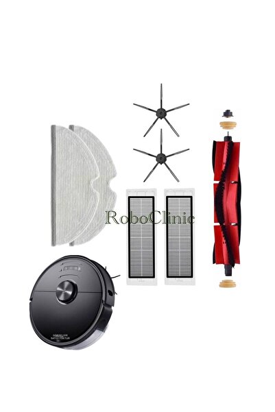Roboclinic Roborock S6 Maxv Vacuum Cleaner Uyumlu Ana Fırça, Yan Fırça, Hepa ...