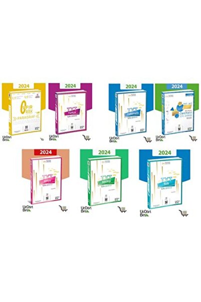 Üç Dört Beş Yayıncılık 2026 model 345-tyt matematik-tyt ayt geometri-sıfır ri...