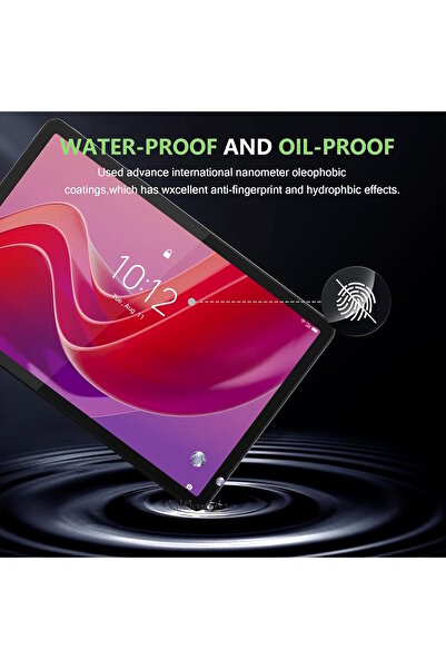 m.tk moveteck Lenovo Tab M11 Tb330fu 11" inç  Ekran Koruyucu Şeffaf Cam Nano Esnek Kırılmaz Ekran Camı ZADA0210TR