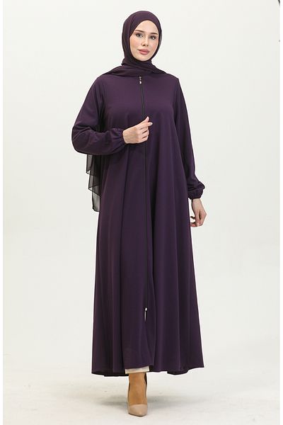 sefamerve Mov Double Mevlana Ferace cu fermoar 2029-04
