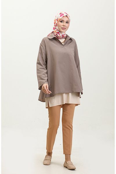 sefamerve 2007-05 Μοντέλο Mink Oversize Tunic