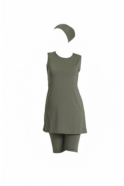 sefamerve Μαγιό Khaki Hijab - Μοντέλο 21800-01