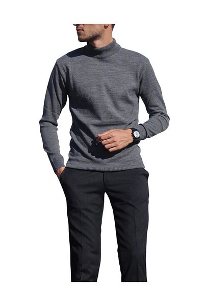 GGMM Men's Knitwear Half Fisher Sweater