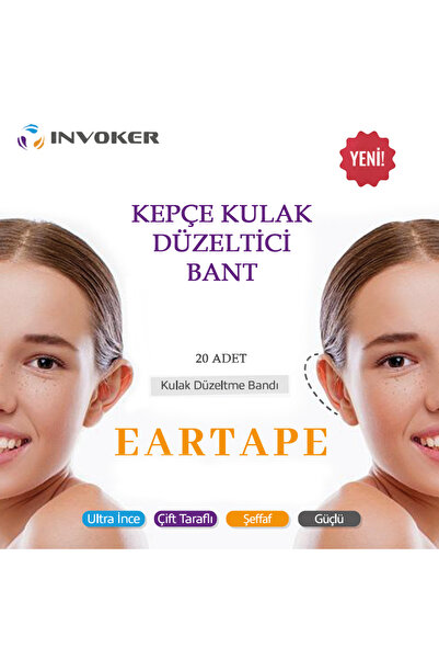 INVOKER Kepçe Kulak Düzeltici ve Önleyici Bant Kozmetik Kepçe Kulak Bandı Yet...