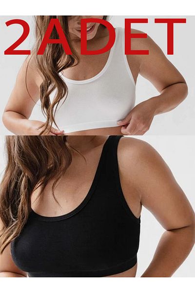 AŞAR MODA TEKSTİL Bustieră de bază - Camolă căptușită, sutien sport din 2 piese