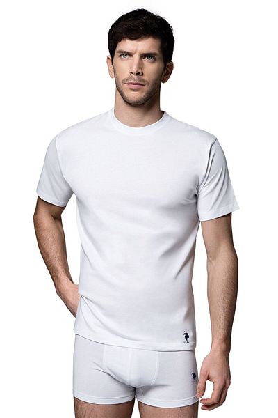 U.S. Polo Assn. Men's Black Crew Neck 100% Cotton Athlete Set - 2010Km.B.Onn.8.Ie.C.0.Ld1.9E6.Ek