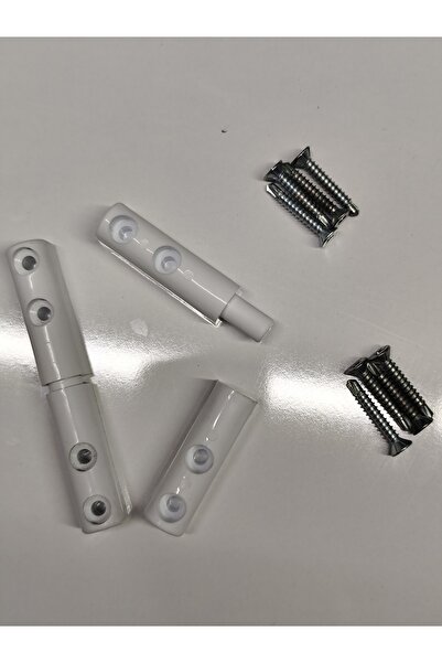 Van Aks Meşe Yapı طقم من قطعتين من شاشة الطيران المفصلية باللون الأبيض